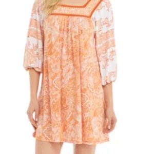 Michael Kors Square Neck Border Dress